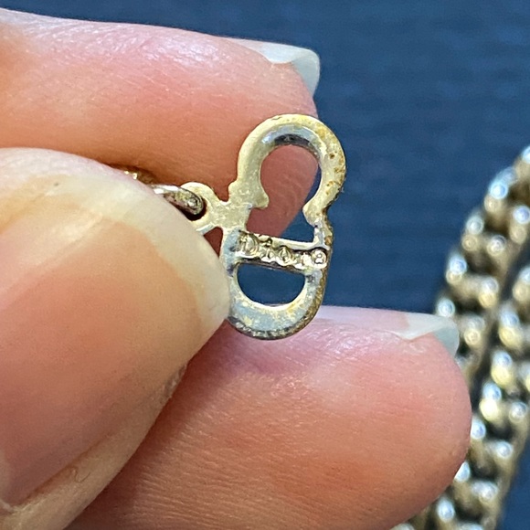 Authentic vintage Dior logo lock necklace - Picture 7 of 8